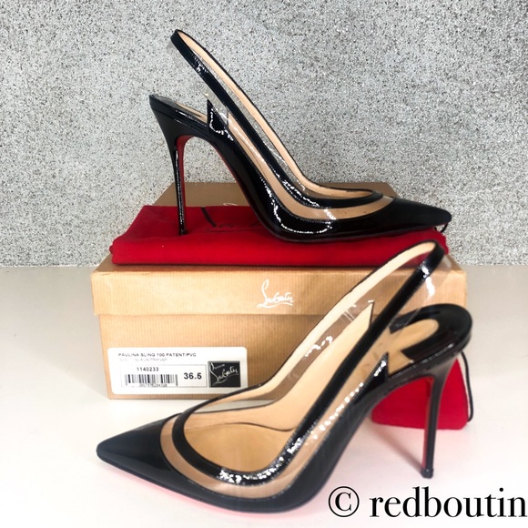 Christian Louboutin Shoes - Christian Louboutin Paulina Patent & PVC Slingback